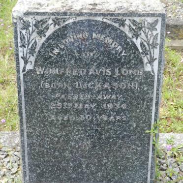 LONG Winifred Avis nee DICKASON -1934