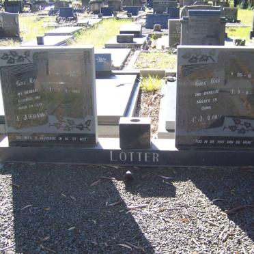 LOTTER F.J. 1905-1984 &amp; C.L. 1904-1992