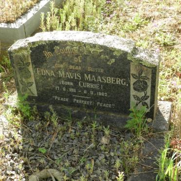 MAASBERG Edna Mavis nee CURRIE 1911-1962