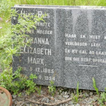 MARX Susanna Elizabeth 1885-1954