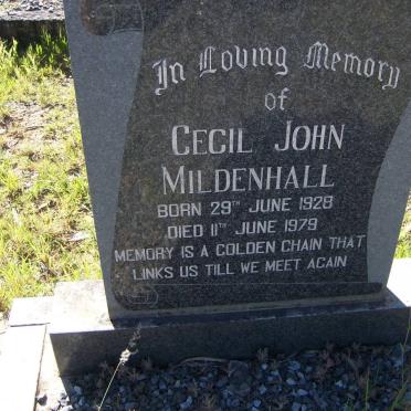 MILDENHALL Cecil John 1928-1979