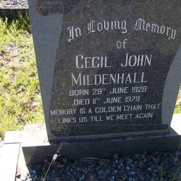 MILDENHALL Cecil John 1928-1979