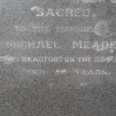 MEADE Michael -1890
