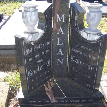 MALAN Roelof C. 1955-1985 :: MALAN Laverne 1981-1985