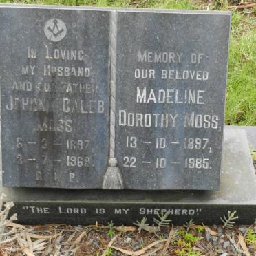 MOSS Johnny Caleb 1897-1969 &amp; Madeline Dorothy 1897-1985
