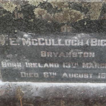 McCULLOCH W.E. 1888-1949