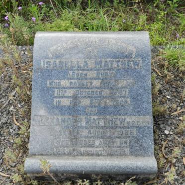 MATTHEW Alexander 1886-1963 &amp; Isabella BURT -1947