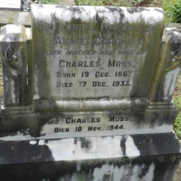 MOSS Charles -1944 &amp; Annie Caroline 1867-1933