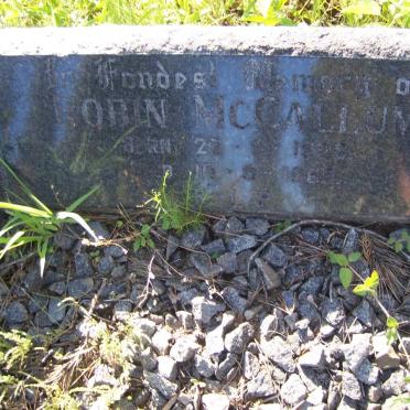 McCALLUM Robin 1932-1969