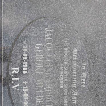 MIDDLETON Jacqueline nee MULDER 1966-2009