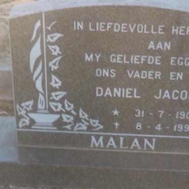 MALAN Daniel Jacobus 1901-1996