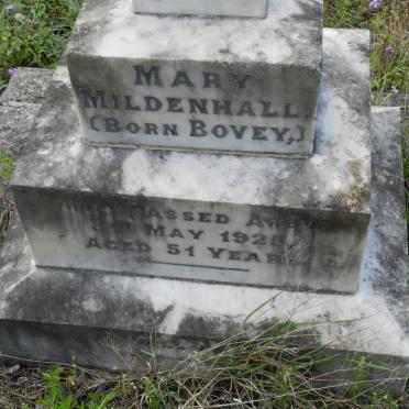 MILDENHALL Mary nee BOVEY -1925