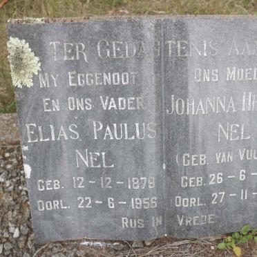 NEL Elias Paulus 1879-1956 &amp; Johanna Helena VAN VUUREN 1887-1967 