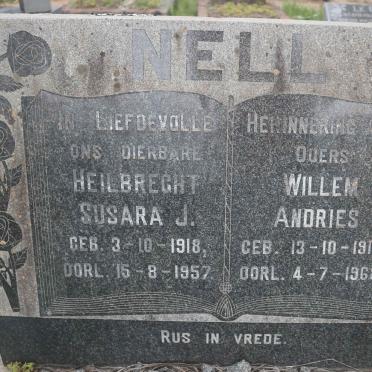 NELL Willem Andries 1910-1968 &amp; Heilbrecht Susara J. 1918-1957