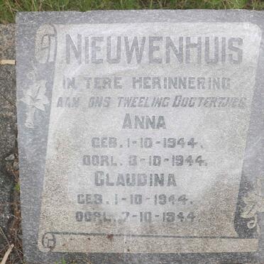 NIEUWENHUIS Anna 1944-1944 :: NIEUWENHUIS Claudina 1944-1944 
