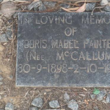 PAINTER Doris Mabel nee McCALLUM 1898-1989