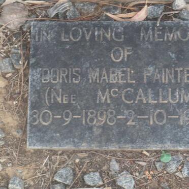PAINTER Doris Mabel nee McCALLUM 1898-1989