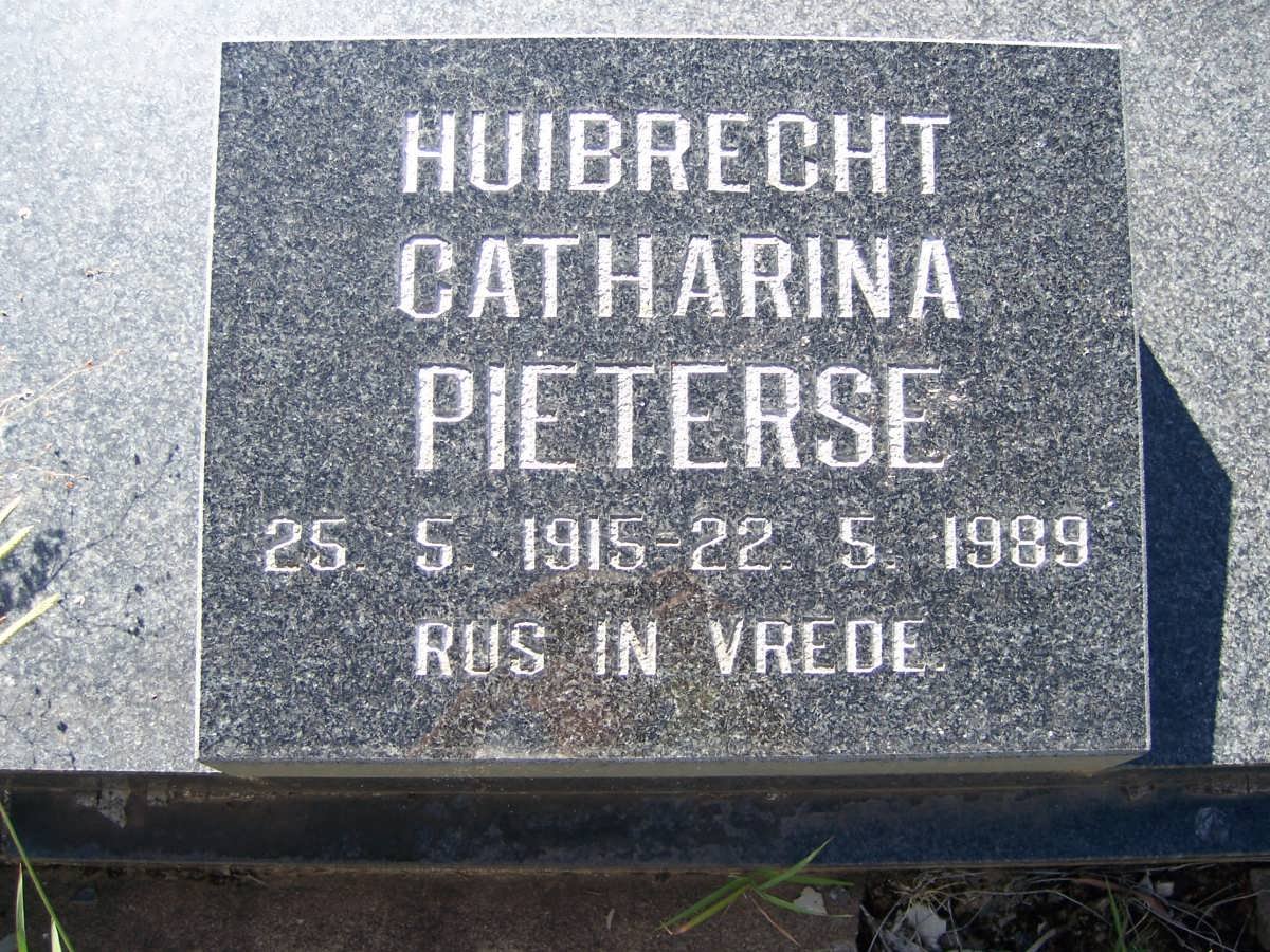 PIETERSE Huibrecht Catharina 1915-1989