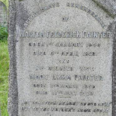 PAINTER Walter Frederick 1849-1920 &amp; Mary Emma 1856-1928