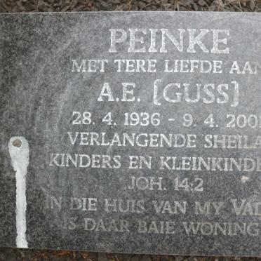 PEINKE A.E. 1936-2001