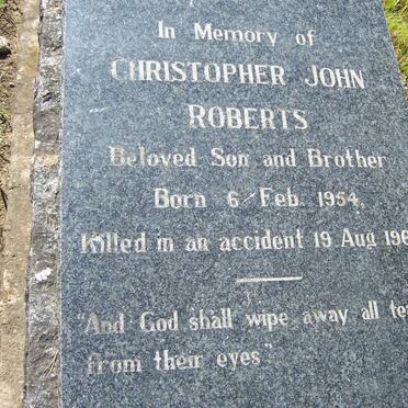 ROBERTS Christopher John 1954-1963