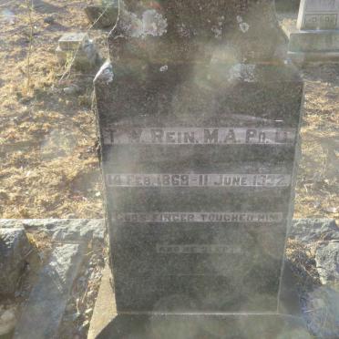 REIN T.W. 1868-1932