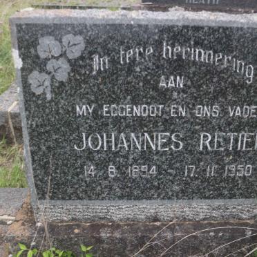 RETIEF Johannes 1894-1950 