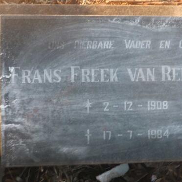 RENSBURG Frans Freek, van 1908-1984