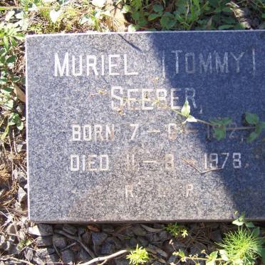 SEEBER Muriel 1912-1978