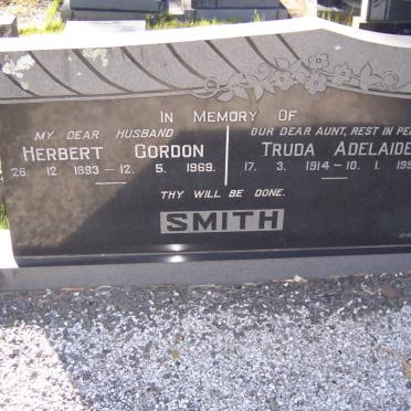 SMITH Herbert Gordon 1893-1969 &amp; Truda Adelaide 1914-1996