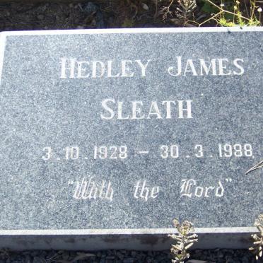 SLEATH Hedley James 1928-1988