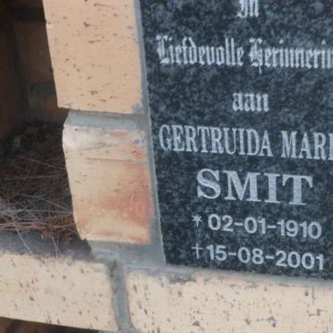 SMIT Gertruida Maria 1910-2001