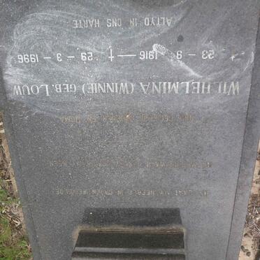 STEYN Johan A.J.F. 1915-1977 &amp; Wilhelmina LOUW 1916-1996