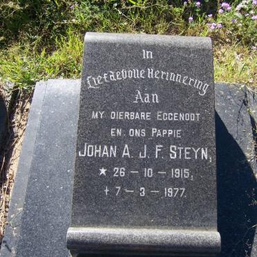 STEYN Johan A.J.F. 1915-1977