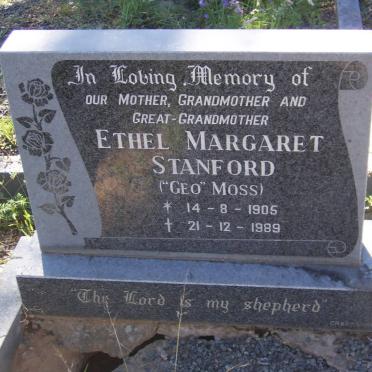 STANFORD Ethel Margaret nee MOSS 1905-1989