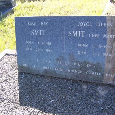 SMIT Basil Ray 1911-1984 &amp; Joyce Eileen MARTIN 1910-1984