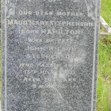 STEPHENSON Maud Mary nee HAMILTON -1940
