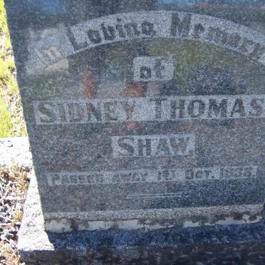 SHAW Sidney Thomas -1938