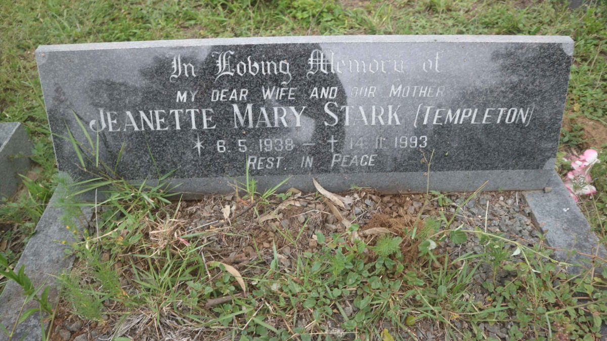 STARK Jeanette Mary nee TEMPLETON 1938-1993