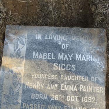 SIGGS Mabel May Maria 1892-1960