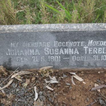 TERBLANCHE Louis Adriaan 1892-1956 &amp; Johanna Susanna 1901-1981