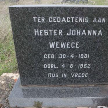 WEWEGE Hester Johanna 1881-1962 