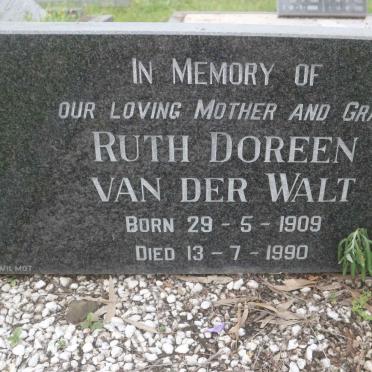 WALT Ruth Doreen, van der 1909-1990