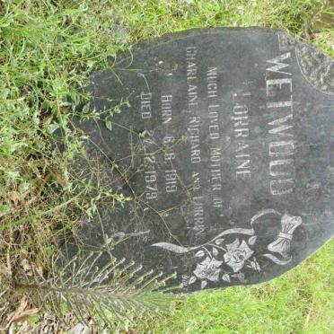 WETWOOD Lorraine 1919-1979
