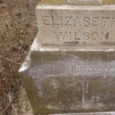 WILSON Elizabeth -1892