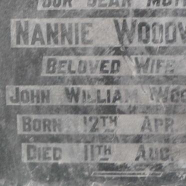 WOODWARD Nannie 1880-1953