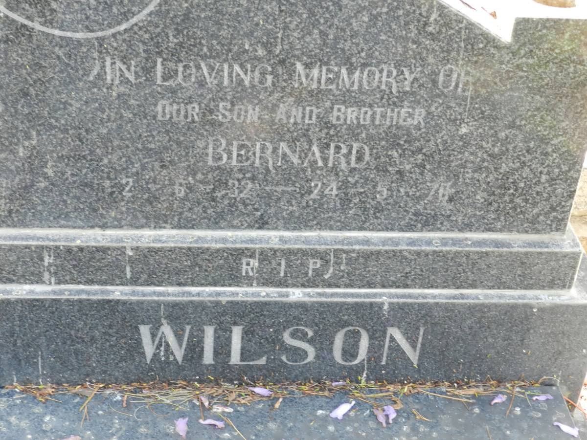 WILSON Bernard 1932-1970