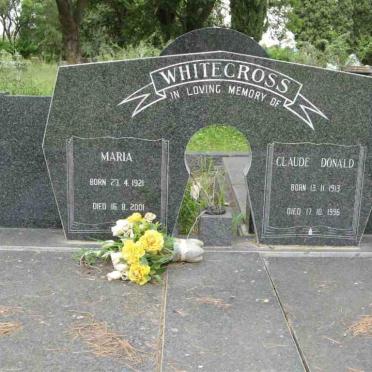 WHITECROSS Claude Donald 1913-1996 &amp; Maria 1921-2001