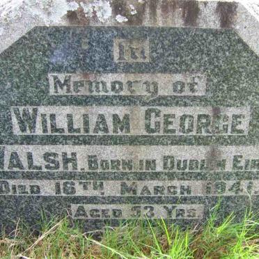 WALSH William George -1941