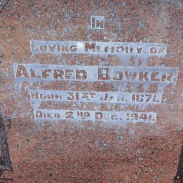 BOWKER Alfred 1871-1941